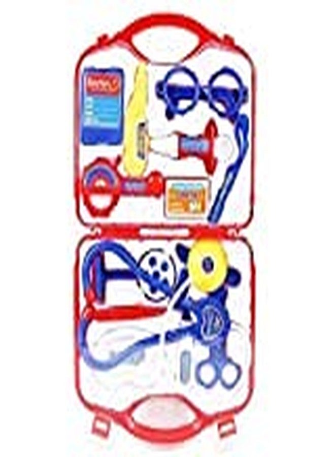 SEASPIRIT Plastic playset kit with fold able Suitcase, Compact Medical Accessories Toy Set Pretend Play Kids - Image 1